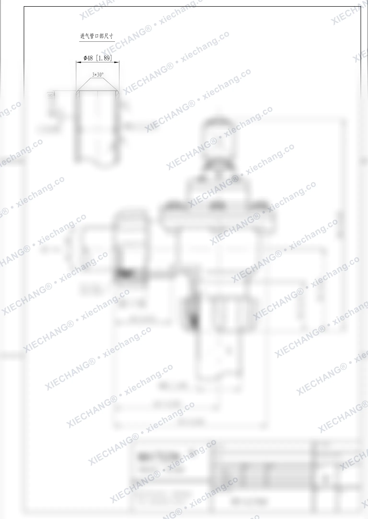 WPS-CA/TD40 · válvula con rosca macho / a prueba de llama — Plano de instalación