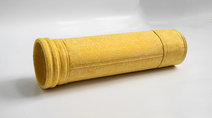 Manga filtrante PI / PTFE de alta temperatura para gases de combustión corrosivos